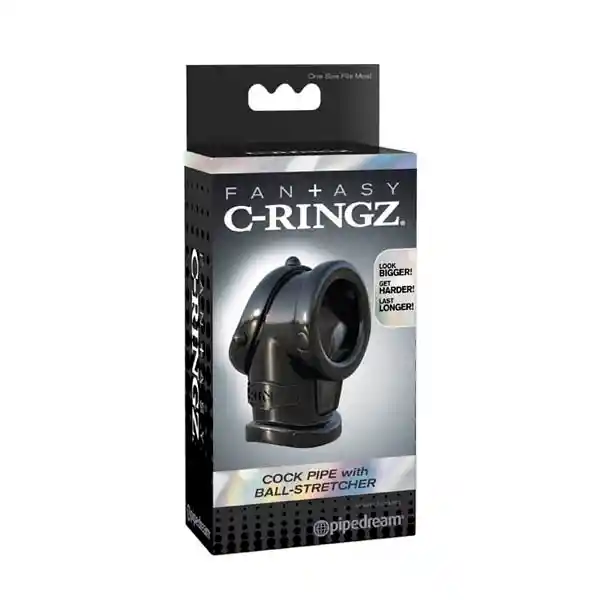 Cock Con Estirador De Bolas C-ringz