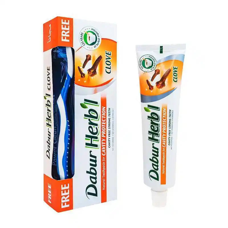 Pasta Dental Herb'l Clavo De Olor + Cepillo De Dientes