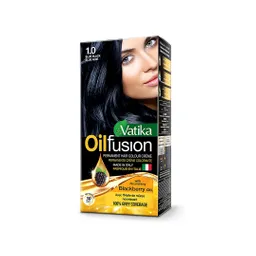 Vatika Tintura Oil Fusión Negro Azulado (1.0)