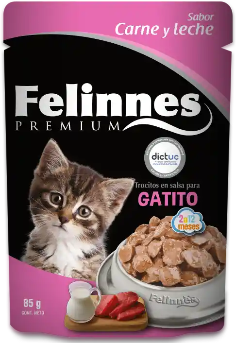 Felinnes Carne Y Leche Gatitos 85grs