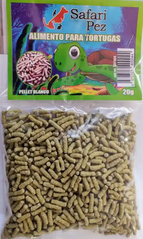 Alimento Para Tortuga Safari Pez 20 Grs.