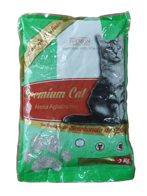 Premíum Cat Arena Sanitaria Aroma Manzana 2 Kilos