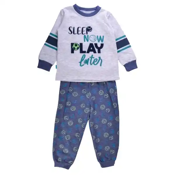 Set Pijama Niño Gris 10 a Pillin