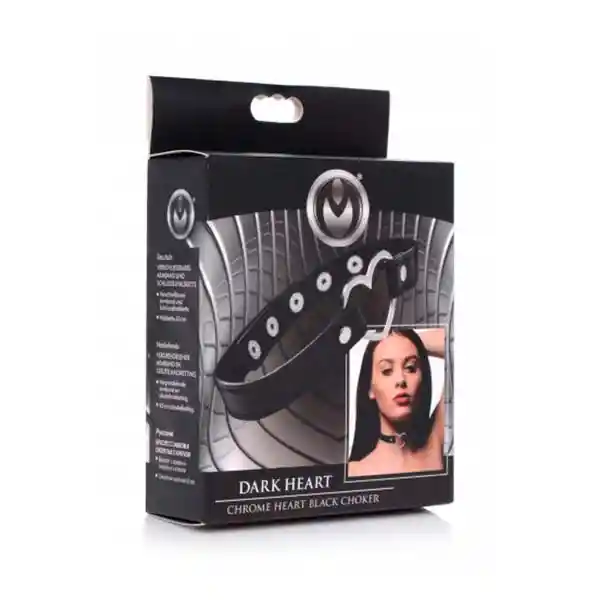 Gargantilla Dark Heart Chrome Heart Black