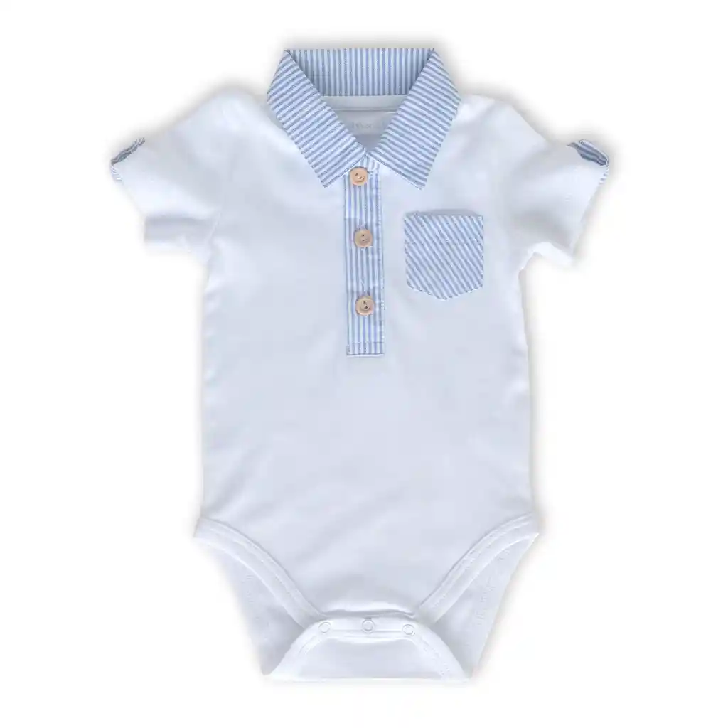 Body M/c Erick Azul Talla 1/3 Meses