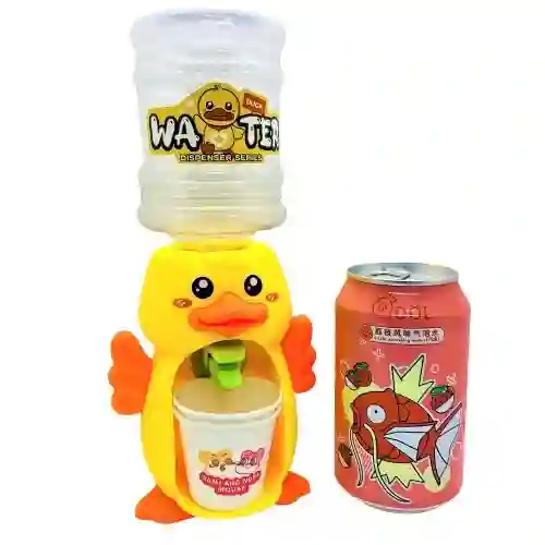 Dispensador De Agua Duck + Bebida Pokemon Pikachu Lychee Magikarp 350ml