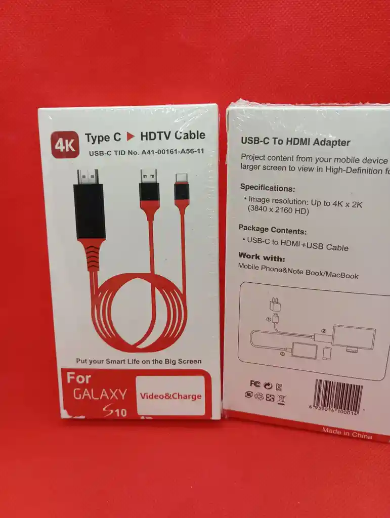 Cable Usb Tipo C A Hdmi Adaptador Convertidor De Carga Ultra Hd 4k Hdtv Video Para Samsung S10 S9 S8 Note 8 9 Lg