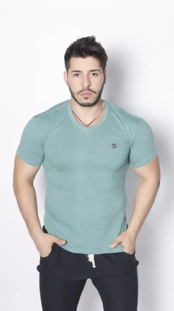 Polera Circulo Verde Menta, Talla Xl