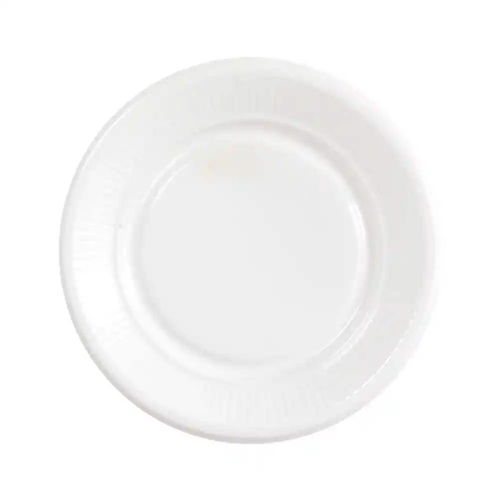 Plato Plastico Blanco 18 Cm