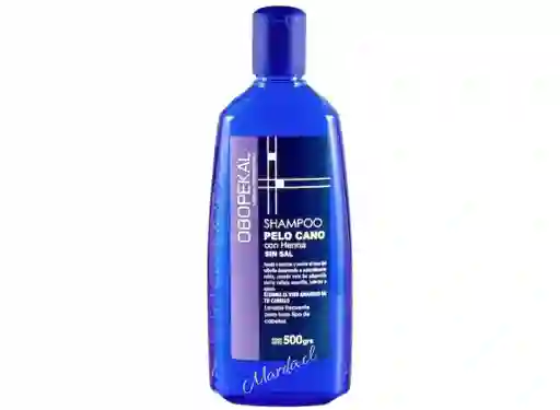 Obopekal Shampoo Matizador Azul Con Henna Sin Sal500 Ml