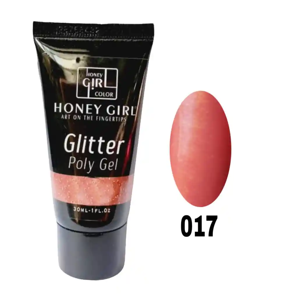 Polygel Con Glitter - (codigo 17) 30 Ml