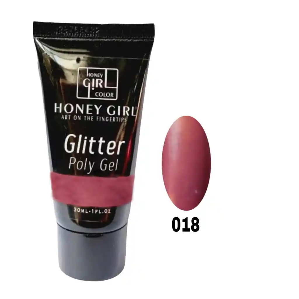 Polygel Con Glitter - (codigo 18) 30 Ml