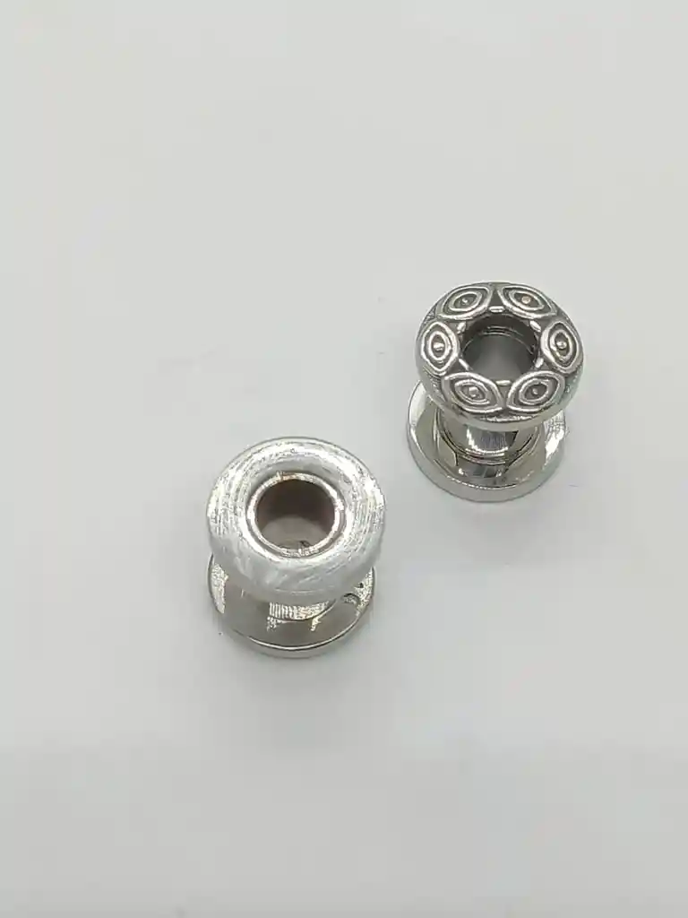 Aros Expansores Oreja Figura Tribal 10 Mm Acero Tunel Plug Dilatadores