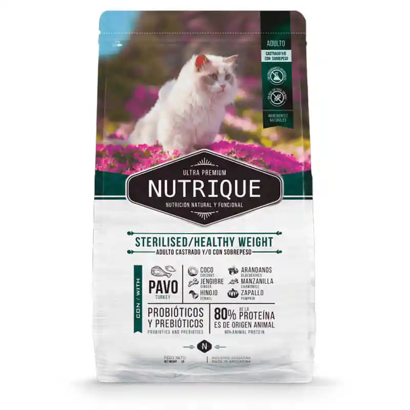 Nutrique Young Adult Cat Sterilised Healthy Weight 7,5 Kg