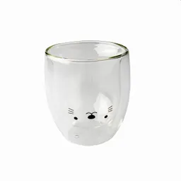 Vaso De Doble Vidrio Diseño Animales Kawaii A Modelo A
