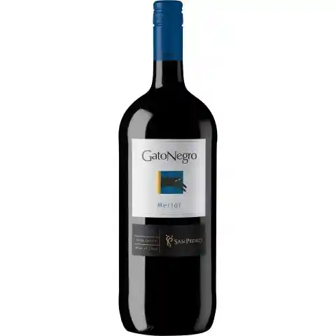 Botellon De Vino Tinto Gato Negro Merlot