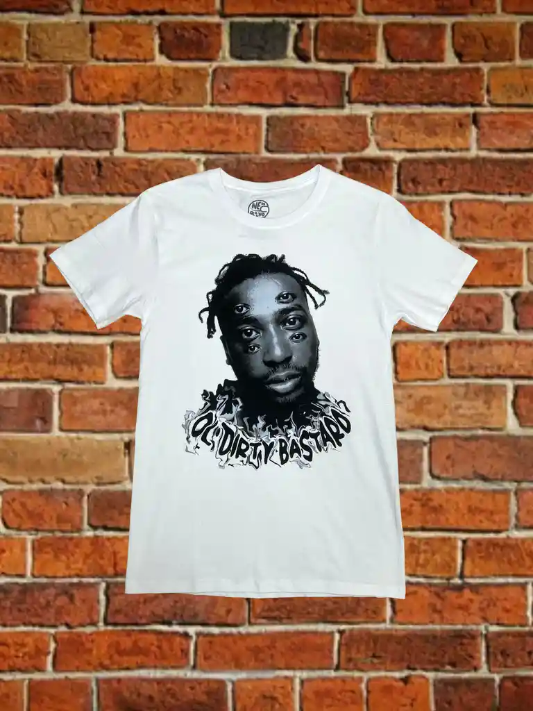 Polera "ol Dirty Bastard" Talla Xxl (serigrafia Blanco/negro)