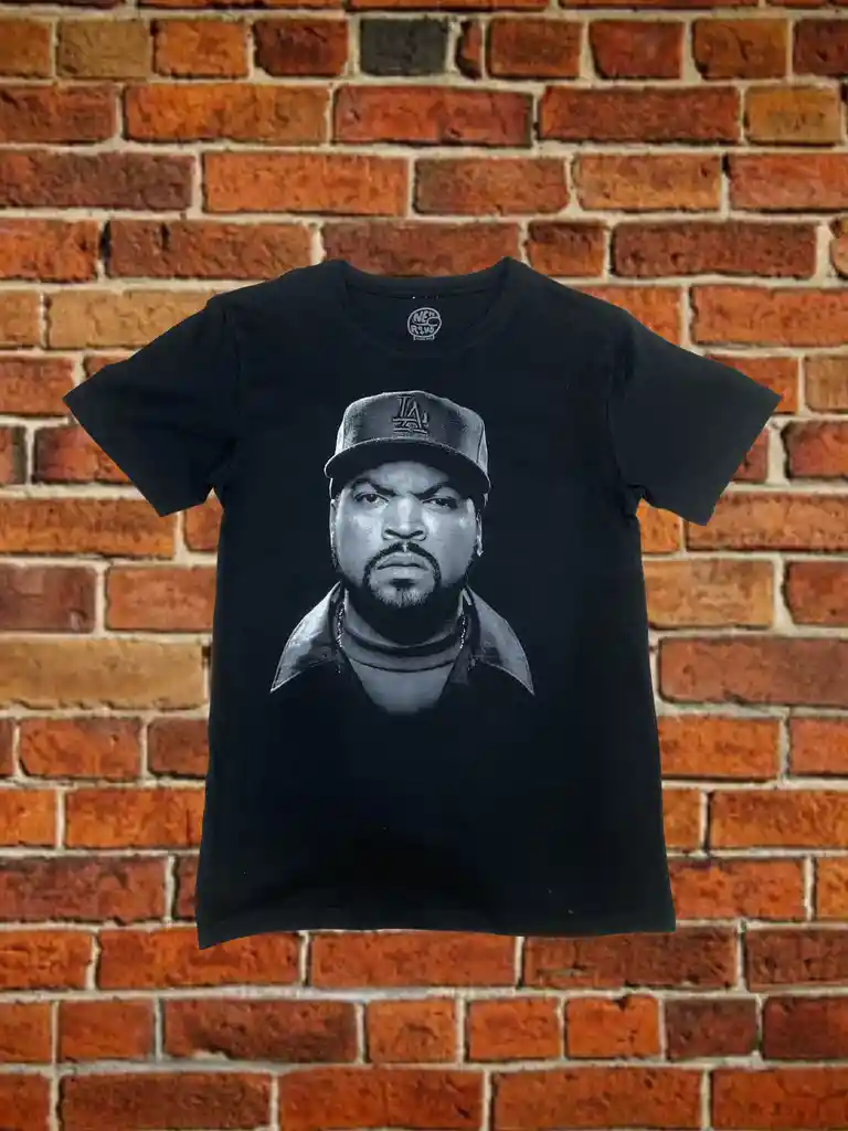 Polera "ice Cube" Talla Xxl (serigrafia Blanco/negro)