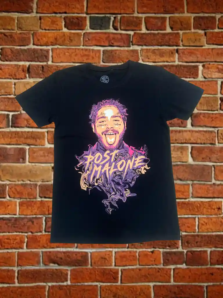 Polera "post Malone" Talla L (serigrafia Full Color)