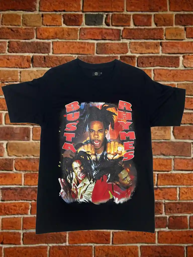 Polera "busta Rhymes" Talla M (serigrafia Full Color)