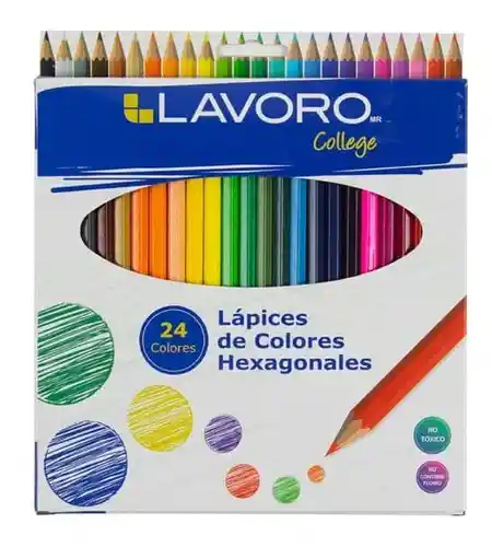 Lapices X24 Colores Lavoro