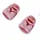Calcetines Rosados Con Rosita 3d Que Simulan Zapatitos