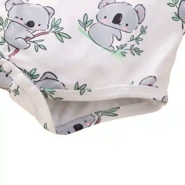 Pilucho O Boby Bebé Manga Corta Con Estampado De Koala Y Gorro. Talla 1-3 Meses