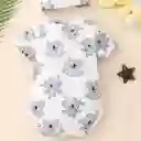 Pilucho O Boby Bebé Manga Corta Con Estampado De Koala Y Gorro. Talla 1-3 Meses