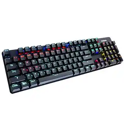 Teclado Gamer Mecanico Philips G401 Rainbow