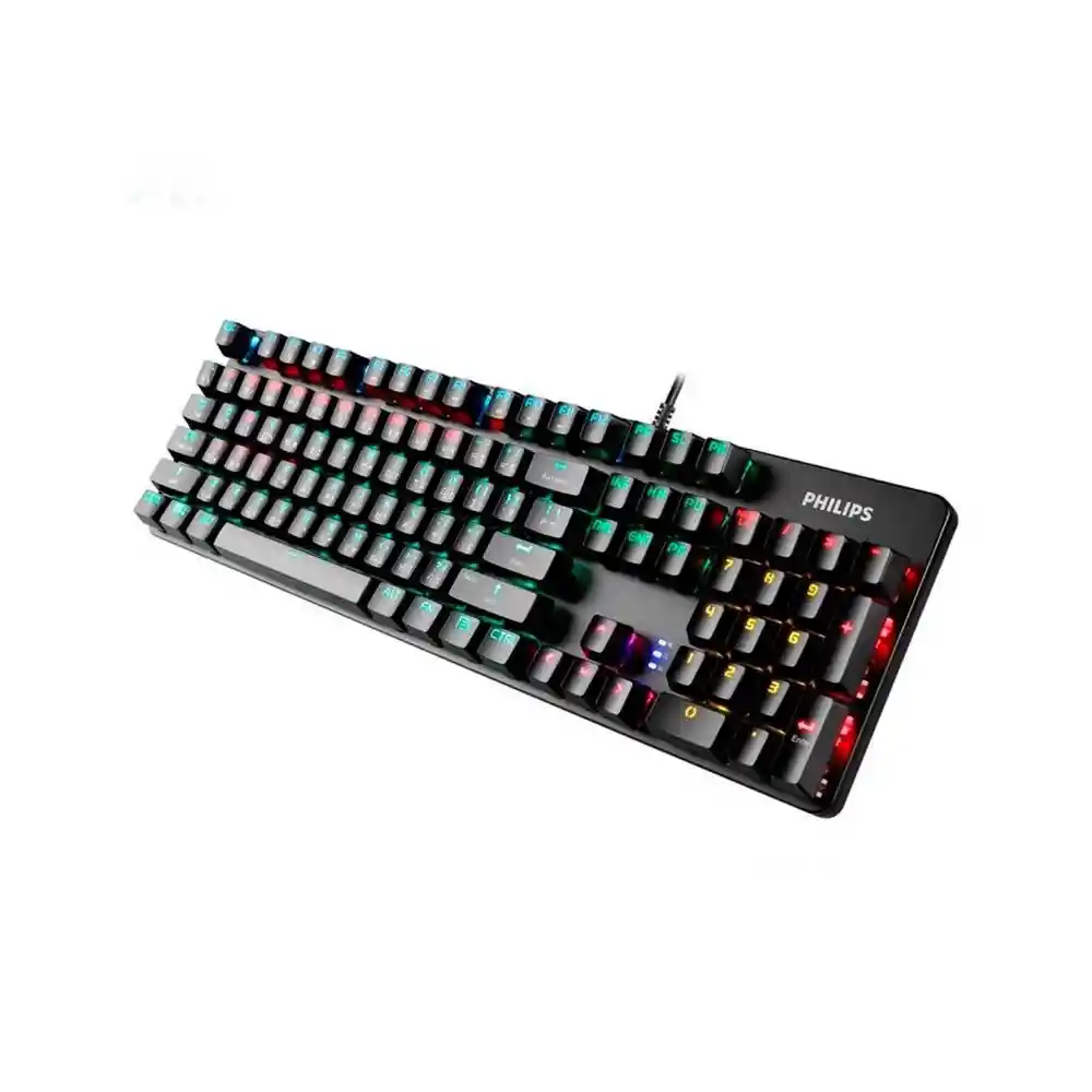 Teclado Gamer Mecanico Philips G401 Rainbow