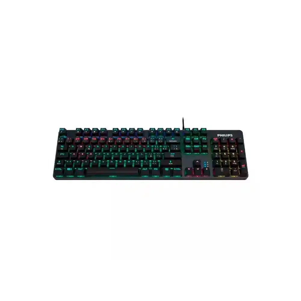 Teclado Gamer Mecanico Philips G401 Rainbow