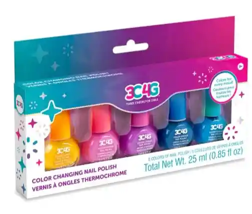 3c4g Esmalte De Uñas Que Cambia De Color 5ú.colores