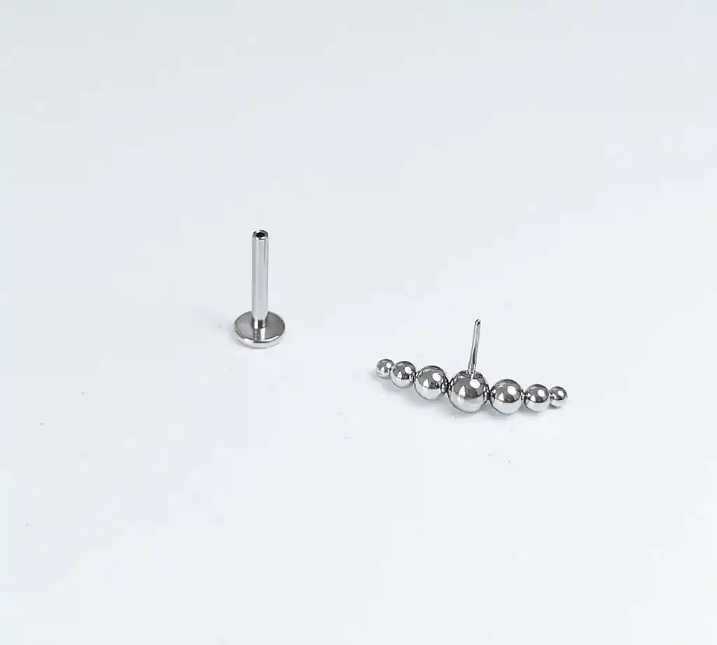 Set Piercing Modelo Nova Acero Quirúrgico Nostril Labret Punto Trepador