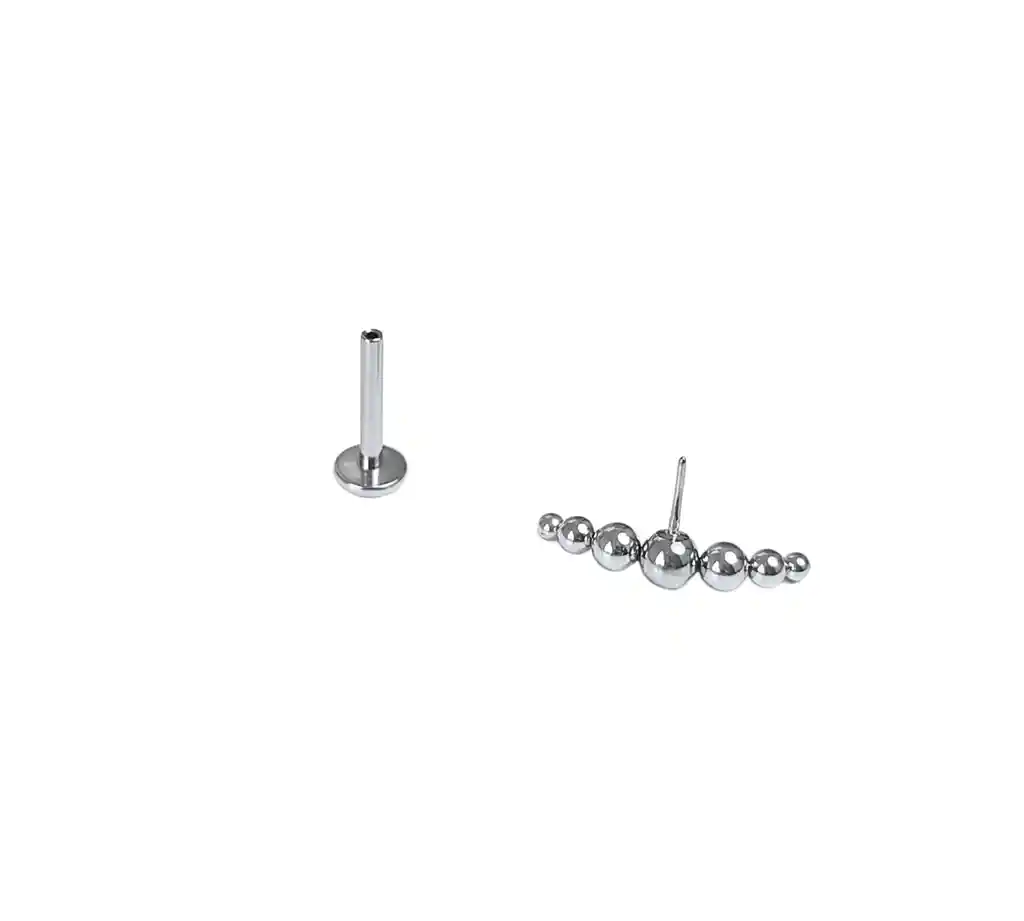 Set Piercing Modelo Nova Acero Quirúrgico Nostril Labret Punto Trepador