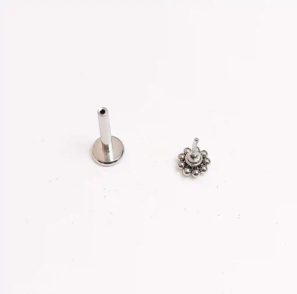 Set Piercing Modelo Geo Acero Quirúrgico Nostril Labret Punto De Luz