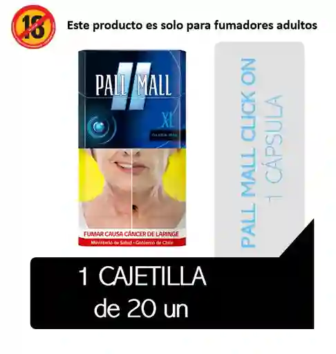 Cajetilla Pall Mall Azul 20