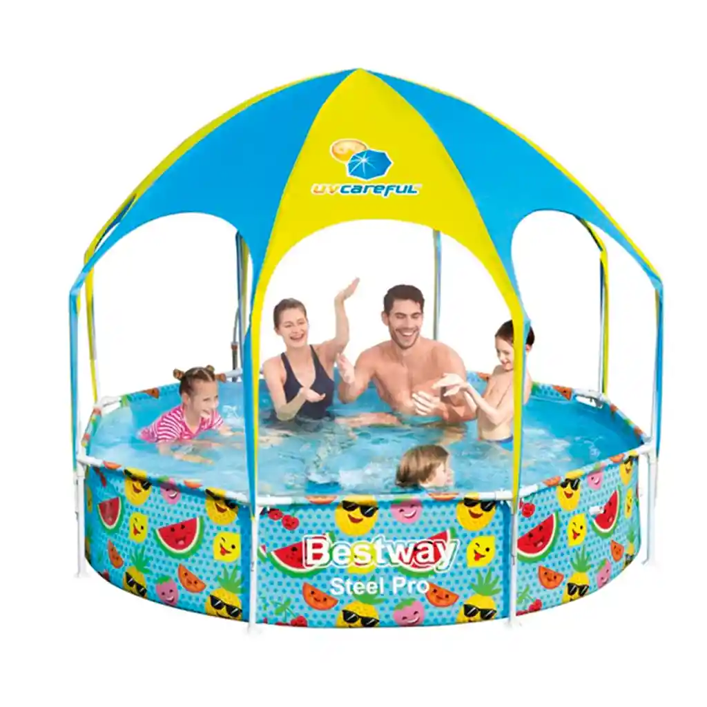 Piscina Estructural Con Techo Bestway Uv Careful Splash-in-shade Play