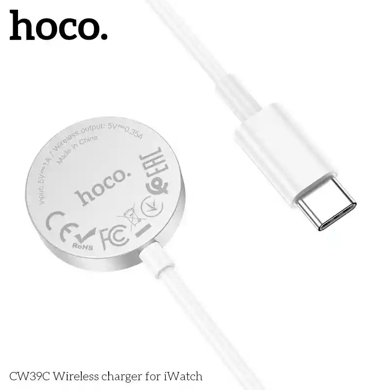 Cargador Inalámbrico Hoco Cw39c Para Iwatch Usbc