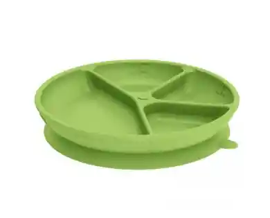 Plato De Aprendizaje Green Sprouts Con Base De Ventosa