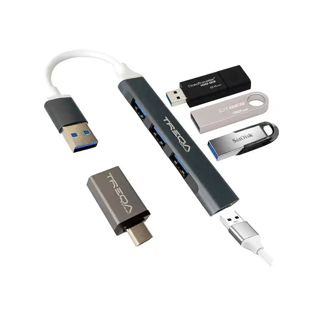 Hub Adaptador Usb Y Tipo C