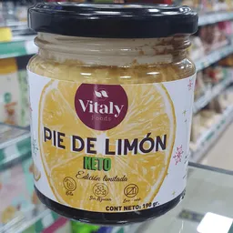 Pie De Limón Keto 190 Gr Marca Vitalyfoods
