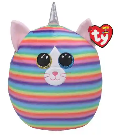 Ty Squish-a-boss Grande Heather Gato Unicornio 39189