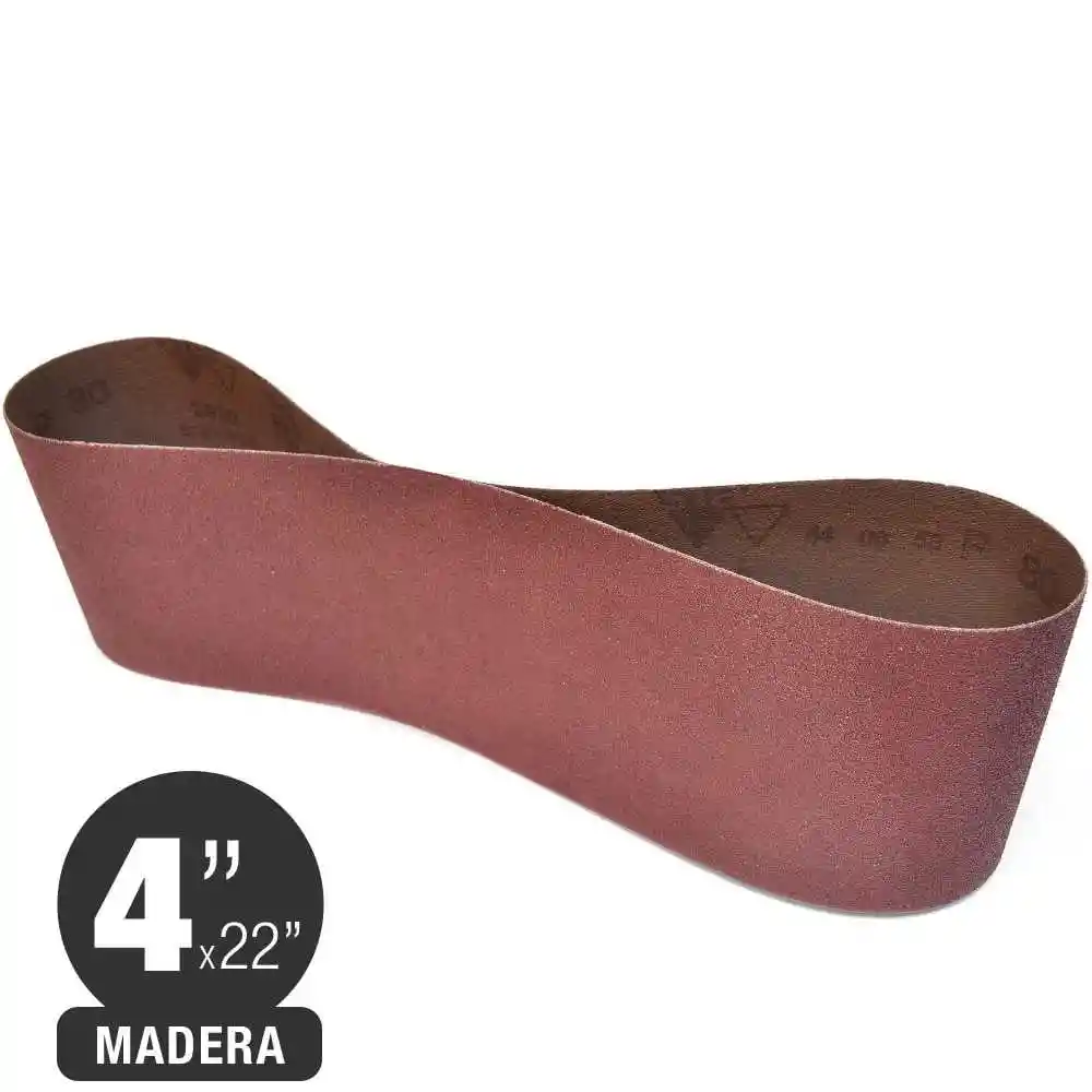 Banda Lija Madera 4" X 22" Nº80- Sia (granel)