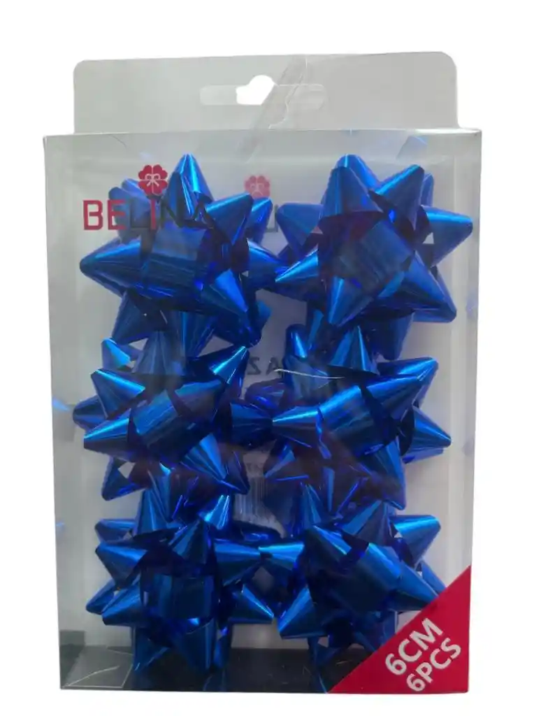 Cintas De Regalo Azul 6pcs 6cm