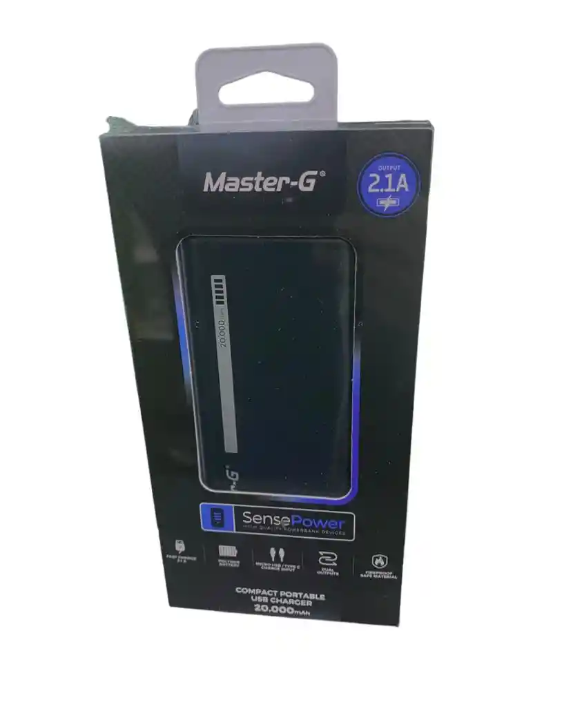 Batería Externa Power Bank Master G 20000 Mah