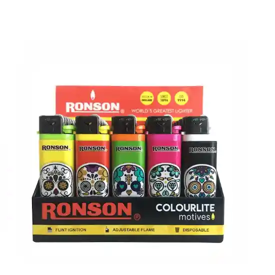 Encendedores Ronson Colourlite Motives