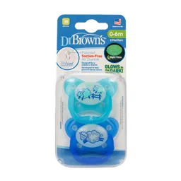 Chupetes Drbrowns Prevent Luminoso 0-6m 2 Uns