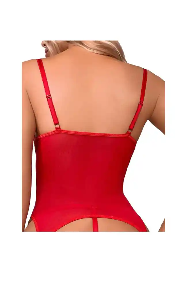 Conjunto De Encaje Rojo. Talla L