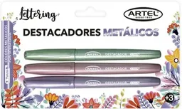 Bl. Destacador Artel Glitter/metalico