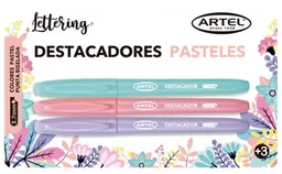 Bl. Destacador Artel Pastel X3